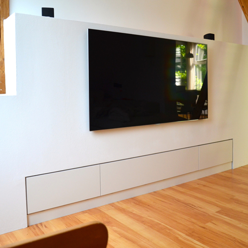 Wohnzimmermöbel Einbauschrank mit TV